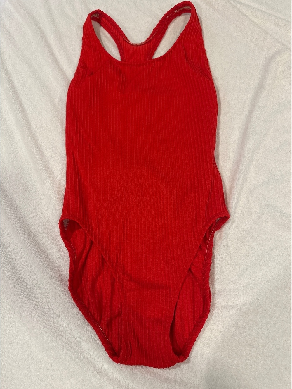 EUC Adrienne Vittadini Swimsuit, Red, Women’s 12